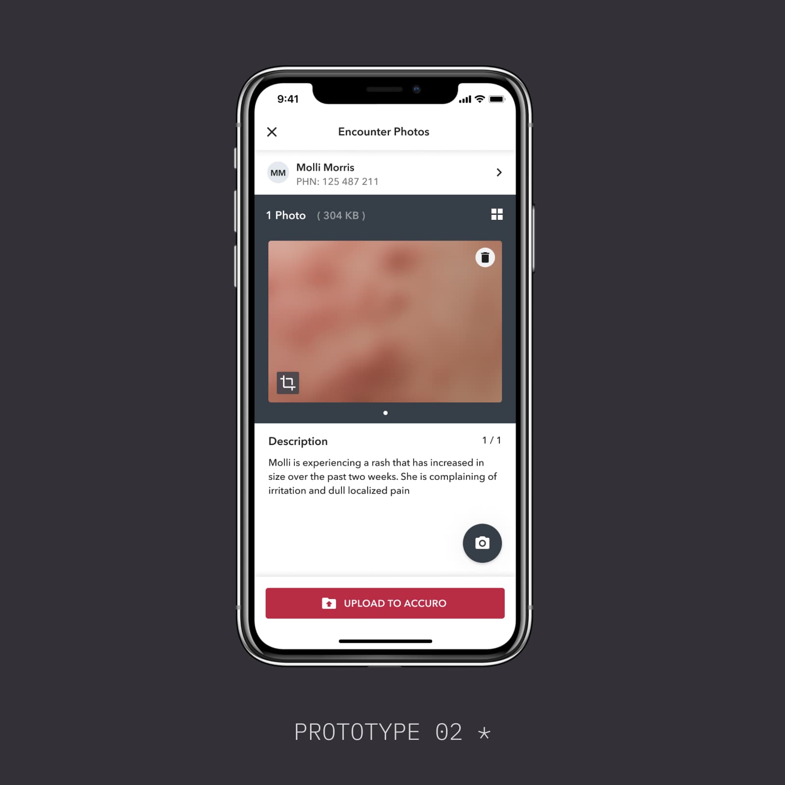 Figma prototype for usability test 02